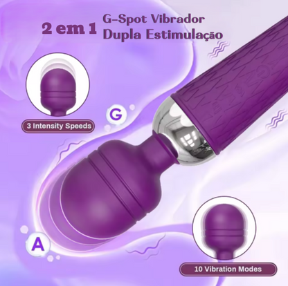 💜 Vibrador G-Spot 2 em 1 – Prazer Duplo, Sensação Inesquecível💜