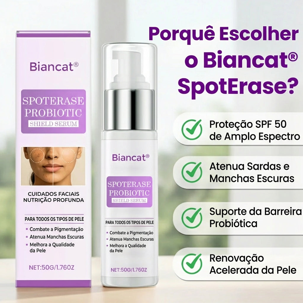 Sérum facial Biancat com probióticos