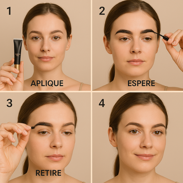 Creme de sobrancelhas semipermanente